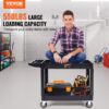 VEVOR Servierwagen 249kg Tragfähigkeit Abräumwagen 116x65x85cm Servicewagen aus PP Werkstattwagen mit arretierbaren Rädern Werkzeugwagen Werkstatt-Rollwagen für Lager Garagen Büros Gärtner Hotels – Bild 2