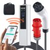 VEVOR Typ2 EV Ladekabel für Elektrofahrzeug 32A Ladegerät mit CEE 32 Stecker Wallbox 7,36kW(einphasig)/22kW(dreiphasig) 7,5m Ladekabel EV Ladestation 4 Stufen der Stromanpassung(16A/20A/24A/32A) VEVOR Typ2 EV Ladekabel für Elektrofahrzeug 32A Ladegerät mit CEE 32 Stecker Wallbox 7,36kW(einphasig)/22kW(dreiphasig) 7,5m Ladekabel EV Ladestation 4 Stufen der Stromanpassung(16A/20A/24A/32A)