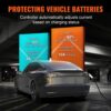 VEVOR Tragbares EV-Ladegerät 3,68 kW Ladegerät für Elektrofahrzeuge EV-Ladekabel Typ 2(IEC62196) CEE 7/7 Stecker 8-16A 1-Phasig EV-Ladestation 8,6m Kabellänge IP66 Wasserdicht Wallbox – Bild 4