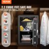 VEVOR Safe Tresor 62 L, Möbeltresor mit Feuerfester Geldtasche, Passwort & Schlüssel & Fingerabdruck Herausnehmbares Regal, Innenschrank, Wandtresor für Bargeld, Schmuck, Dokumente, Wertsache – Bild 2