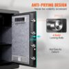 VEVOR Safe Tresor 62 L, Möbeltresor mit Feuerfester Geldtasche, Passwort & Schlüssel & Fingerabdruck Herausnehmbares Regal, Innenschrank, Wandtresor für Bargeld, Schmuck, Dokumente, Wertsache – Bild 4