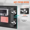 VEVOR Safe Tresor 14,16 cm³, Möbeltresor mit Feuerfester Geldtasche, Passwort & Schlüssel Digitaler Heimtresor Herausnehmbares Regal, Innenschrank, Wandtresor für Bargeld, Schmuck, Dokumente usw. – Bild 4