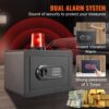 VEVOR Safe Tresor 14,16 cm³, Möbeltresor mit Feuerfester Geldtasche, Passwort & Schlüssel Digitaler Heimtresor Herausnehmbares Regal, Innenschrank, Wandtresor für Bargeld, Schmuck, Dokumente usw. – Bild 5