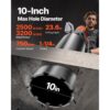 VEVOR Diamant Bohranlage 3200 W Diamantkernbohrmaschine Kernbohrgerät 0-750 U/min Kernbohrmaschine, 26 cm Magnetbohrmaschine Geeignet zum Bohren von Stahlbeton, Marmor usw. – Bild 2