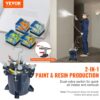 VEVOR Druckbehälter Farbbehälter Sprühfarbe Drucktopf 10 L Drucktank, 70 psi Lackierpistole Farbbehälter Φ 24 × 25 cm Spray Paint Pressure Pot Tank Paint Container Farbspritzpistolen Lacken, Flecken – Bild 2