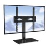 VEVOR TV Ständer mit Rollen Universal 615–670 mm Höhenverstellbar, 75 x 75 mm, 400 x 400 mmm 41 kg Belastbar Bodenständer Standfuß Mobil Wagen Fernsehständer, Stabile Halterung Fernsehtisch