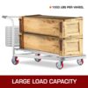 VEVOR 4er-Pack Lenkrollen 6 x 2 Zoll, 2 starre und 2 Lenkrollen mit Seitenbremse, Polyurethan-Eisenkernplatte, 1000 Pfund Tragkraft pro Rad – Bild 4 VEVOR 4er-Pack Lenkrollen 6 x 2 Zoll, 2 starre und 2 Lenkrollen mit Seitenbremse, Polyurethan-Eisenkernplatte, 1000 Pfund Tragkraft pro Rad – Bild 4