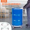 VEVOR Fassroller 250L Transportroller aus Kohlenstoffstahl Metall Rollbrett Innendurchmesser Ø 607mm Fasswagen mit 4 Universalrädern Rollwagen Transportwagen zum Transport von Fass bis zu 454kg – Bild 2