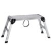 VEVOR Alu Arbeitsplattform Klappwerkbank 76x30x50,8cm Arbeitsbühne 150 kg Tragfähigkeit Trittbank mit Sicherheitsschlössern Trittleiter für Zuhause Büro Werkstatt & Garage Silber