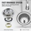 VEVOR Edelstahl Spültisch Gewerbliche Spülbecken 533,4x457x1041mm Wasserhahn – Bild 5 VEVOR Edelstahl Spültisch Gewerbliche Spülbecken 533,4x457x1041mm Wasserhahn – Bild 5