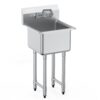 VEVOR Edelstahl Spültisch Gewerbliche Spülbecken 457 x 381 x 1041 mm, Spülbecken Edelstahl mit Wasserhahn 104 kg Tragfähigkeit, Edelstahlspüle Spülbecken Waschbecken Küche Freistehendes Spülbecken VEVOR Edelstahl Spültisch Gewerbliche Spülbecken 457 x 381 x 1041 mm, Spülbecken Edelstahl mit Wasserhahn 104 kg Tragfähigkeit, Edelstahlspüle Spülbecken Waschbecken Küche Freistehendes Spülbecken