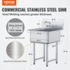 VEVOR Edelstahl Spültisch Gewerbliche Spülbecken 686 x 610 x 1041 mm, Spülbecken Edelstahl mit Wasserhahn 104 kg Tragfähigkeit, Edelstahlspüle Spülbecken Waschbecken Küche Freistehendes Spülbecken – Bild 2 VEVOR Edelstahl Spültisch Gewerbliche Spülbecken 686 x 610 x 1041 mm, Spülbecken Edelstahl mit Wasserhahn 104 kg Tragfähigkeit, Edelstahlspüle Spülbecken Waschbecken Küche Freistehendes Spülbecken – Bild 2