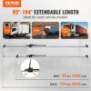 VEVOR Ladungsstange Stützstange, Verstellbar von 2260 bis 2642 mm, Stahl-Cargo-Stabilisierungsstange mit 140 kg Kapazität, LKW-Ladeflächen-Laststange für Anhänger, Sattelauflieger (4 Stk.) – Bild 2