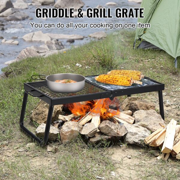 VEVOR BBQ Gills Holzkohlegrill Klappgrill Tischgrill 570 x 285 x 230 mm, 6 kg Belastbar Tragbarer Reisegrill Outdoor Campinggrill 300 ℃, Grillgitter + Grillplatte für Gartenpartys, Picknick, Terasse – Bild 4 VEVOR BBQ Gills Holzkohlegrill Klappgrill Tischgrill 570 x 285 x 230 mm, 6 kg Belastbar Tragbarer Reisegrill Outdoor Campinggrill 300 ℃, Grillgitter + Grillplatte für Gartenpartys, Picknick, Terasse – Bild 4