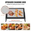 VEVOR BBQ Gills Holzkohlegrill Klappgrill 458 x 305 x 205 mm, Tischgrill Tragbarer Reisegrill 6 kg Belastbar, Outdoor Faltbar Picknickgrill Campinggrill Schwarz 300 ℃, für Terrasse, Camping, Party – Bild 5