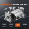 VEVOR Hydraulische Holzspalterpumpe 60 L/min 2-stufige 276 bar Holzspalterpumpe 2,54 cm Einlass 1,27 cm NPT Auslass 3600 U/min hydraulische Aluminium-Zahnradpumpe für Holzspalter mit kleinem Motor Schneepflug – Bild 5
