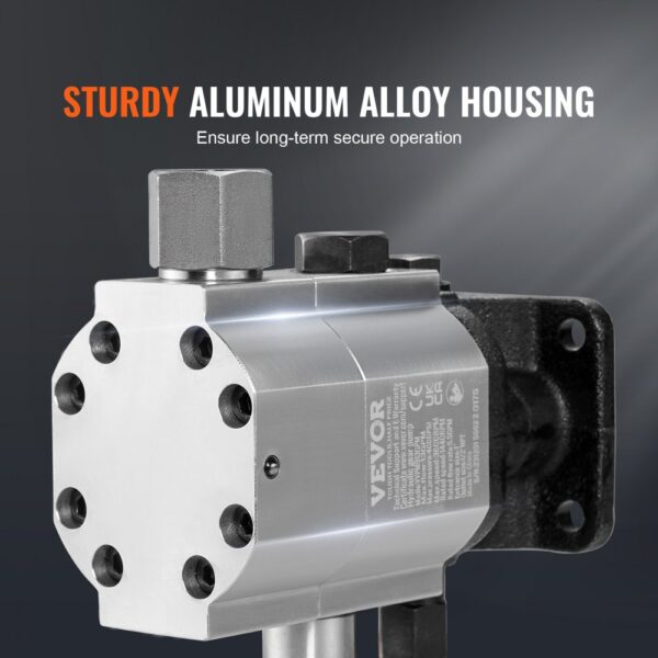 VEVOR Hydraulische Holzspalterpumpe, 13 GPM, 2-stufige 3000 PSI Holzspalterpumpe, 1" Einlass 1/2" NPT Auslass 3600 U/min Aluminium-Hydraulikzahnradpumpe, für Holzspalter mit kleinem Motor, Schneepflug – Bild 4