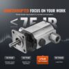 VEVOR Hydraulische Holzspalterpumpe, 13 GPM, 2-stufige 3000 PSI Holzspalterpumpe, 1" Einlass 1/2" NPT Auslass 3600 U/min Aluminium-Hydraulikzahnradpumpe, für Holzspalter mit kleinem Motor, Schneepflug – Bild 5
