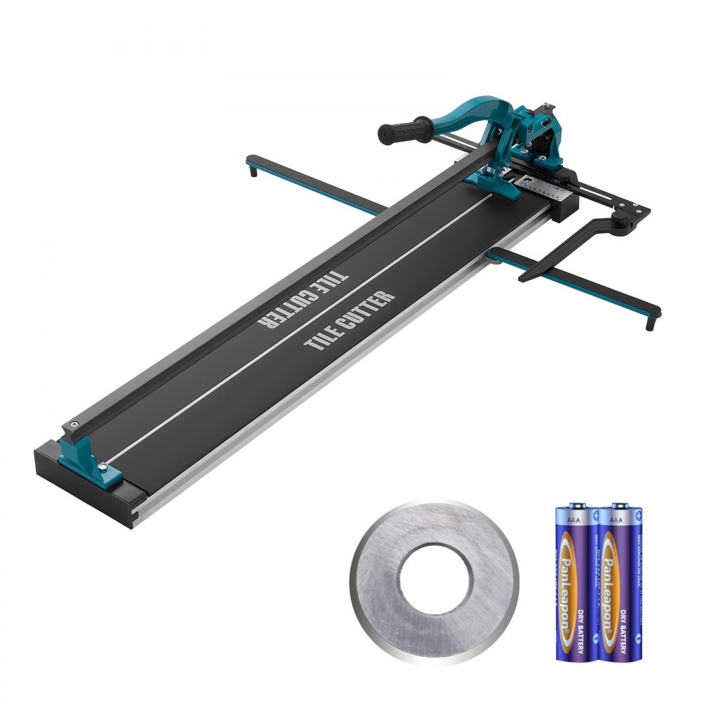 VEVOR Fliesenschneider mit einer Gesamtschnittlänge von 1000mm, Schnittstärke 4-15mm Mindest. Schnittbreite 25mm Fliesenschneidmaschine inkl. Extra Schneidrad Fliesenverlegungs-& Renovierungsprojekten