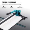 VEVOR Fliesenschneider mit einer Gesamtschnittlänge von 800mm, Schnittstärke 4-15mm Mindest. Schnittbreite 25mm Fliesenschneidmaschine inkl. Extra Schneidrad Fliesenverlegungs-& Renovierungsprojekten – Bild 3