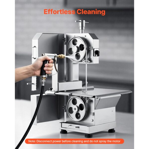 VEVOR Kommerzielle Fleischknochen Sägemaschine 2200 W, 1000 kg/h Knochenschneidemaschine Gefrorene Fleisch Knochen Schneidemaschine, 0-180 mm Einstellbare Dicke Knochensäge 470 x 530 mm Arbeitstisch – Bild 5 VEVOR Kommerzielle Fleischknochen Sägemaschine 2200 W, 1000 kg/h Knochenschneidemaschine Gefrorene Fleisch Knochen Schneidemaschine, 0-180 mm Einstellbare Dicke Knochensäge 470 x 530 mm Arbeitstisch – Bild 5
