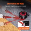 VEVOR Pneumatischer Wagenheber Triple Bag Air Jack 3 t, Dreifachbeutel Luftheber 140-450 mm Hubhöhe Airbag Luftwagenheber, 3-5 s Hub Luftheber mit langem Griff, Wagenheberreparatur Pkw, Lkw – Bild 5