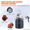 VEVOR Druckbehälter Farbbehälter Sprühfarbe Drucktopf 10 L Drucktank, 60 psi Lackierpistole Farbbehälter Φ 52 x 32 cm Spray Paint Pressure Pot Tank Paint Container Farbspritzpistolen Lacken, Flecken – Bild 5