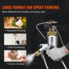 VEVOR Druckbehälter Farbbehälter Sprühfarbe Drucktopf 2 L Drucktank, 45 psi Lackierpistole Farbbehälter Φ 38,5 x 12,6 c Spray Paint Pressure Pot Tank Paint Container Farbspritzpistolen Lacken, Flecken – Bild 3