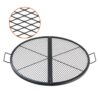 VEVOR Φ 910 x 25 mm X-Marks Feuerstellen-Grillrost, Faltbarer Runder Grillrost, Robuster Lagerfeuer-BBQ-Grillrost aus Stahl mit Griff & Stütz-X-Draht, Tragbares Camping-Kochgeschirr, Schwarz VEVOR Φ 910 x 25 mm X-Marks Feuerstellen-Grillrost, Faltbarer Runder Grillrost, Robuster Lagerfeuer-BBQ-Grillrost aus Stahl mit Griff & Stütz-X-Draht, Tragbares Camping-Kochgeschirr, Schwarz