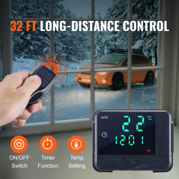 VEVOR Dieselheizung 5-8KW 12V mit LCD-Display, Luft Diesel Standheizung Lufterhitzer 0,16–0,62 L/Std – schnelle Erwärmung für Wohnmobil Camping LKW – Bild 3 VEVOR Dieselheizung 5-8KW 12V mit LCD-Display, Luft Diesel Standheizung Lufterhitzer 0,16–0,62 L/Std – schnelle Erwärmung für Wohnmobil Camping LKW – Bild 3