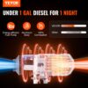 VEVOR Luft Dieselheizung Standheizung 12V 2KW, Luftheizung Air Diesel Diesel Standheizung Lufterhitzer, 0,12–0,26 L/Std. Dieselheizung mit LCD-Display & Fernbedienung & Bluetooth-APP – Bild 2