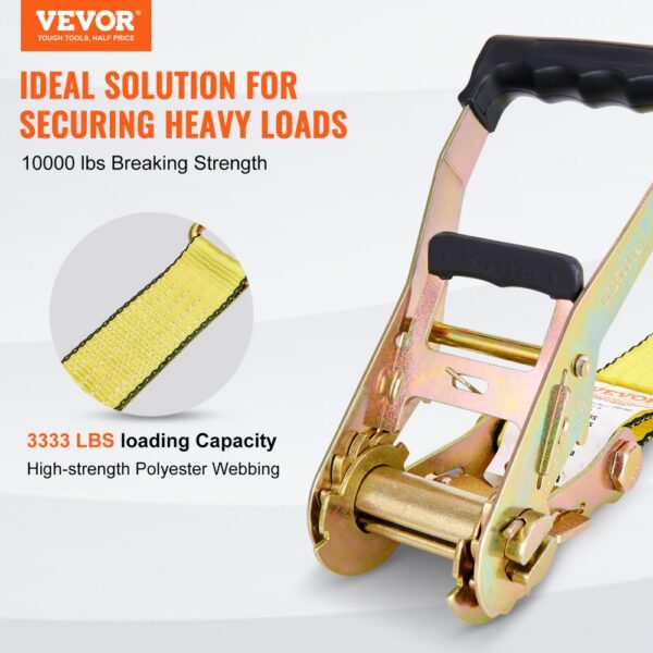 VEVOR 4er-Set Spanngurt 0,05 x 8 m Zurrgurt 4536 kg Ratschenzurrgurt Polyester-Gurt und Kohlenstoffstahl-Haken Befestigungsgurt Ratschenspanngurt Ideal für Motorräder Fahrräder Kajaks UTV Boote ATV – Bild 2 VEVOR 4er-Set Spanngurt 0,05 x 8 m Zurrgurt 4536 kg Ratschenzurrgurt Polyester-Gurt und Kohlenstoffstahl-Haken Befestigungsgurt Ratschenspanngurt Ideal für Motorräder Fahrräder Kajaks UTV Boote ATV – Bild 2