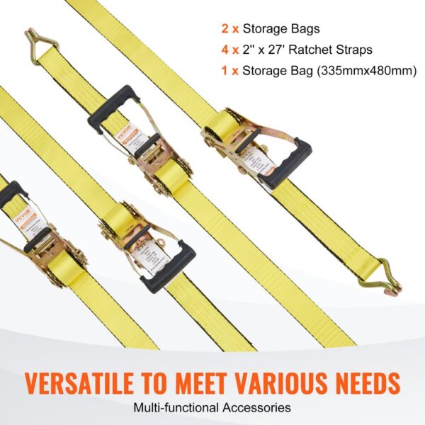 VEVOR 4er-Set Spanngurt 0,05 x 8 m Zurrgurt 4536 kg Ratschenzurrgurt Polyester-Gurt und Kohlenstoffstahl-Haken Befestigungsgurt Ratschenspanngurt Ideal für Motorräder Fahrräder Kajaks UTV Boote ATV – Bild 5 VEVOR 4er-Set Spanngurt 0,05 x 8 m Zurrgurt 4536 kg Ratschenzurrgurt Polyester-Gurt und Kohlenstoffstahl-Haken Befestigungsgurt Ratschenspanngurt Ideal für Motorräder Fahrräder Kajaks UTV Boote ATV – Bild 5