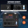 VEVOR 5000W Spannungswandler Transformator AC 110V⇋220V Transformer Wandler 3x US NEMA 5-15R 3-polige / 3x europäische Shucko-Ausgangssteckdosen, 1x 5V-USB-Anschluss und 1x Typ-C-Buchse – Bild 4
