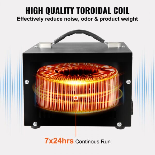VEVOR 5000W Spannungswandler Transformator AC 110V⇋220V Transformer Wandler 3x US NEMA 5-15R 3-polige / 3x europäische Shucko-Ausgangssteckdosen, 1x 5V-USB-Anschluss und 1x Typ-C-Buchse – Bild 5