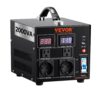 VEVOR 2000W Spannungswandler Transformator AC 110V⇋220V Transformer Wandler 2x US NEMA 5-15R 3-polige/2x standardmäßige europäische Shucko-Ausgangssteckdosen, 1x 5V-USB-Anschluss, 1x Typ-C-Buchse