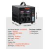 VEVOR 2000W Spannungswandler Transformator AC 110V⇋220V Transformer Wandler 2x US NEMA 5-15R 3-polige/2x standardmäßige europäische Shucko-Ausgangssteckdosen, 1x 5V-USB-Anschluss, 1x Typ-C-Buchse – Bild 5