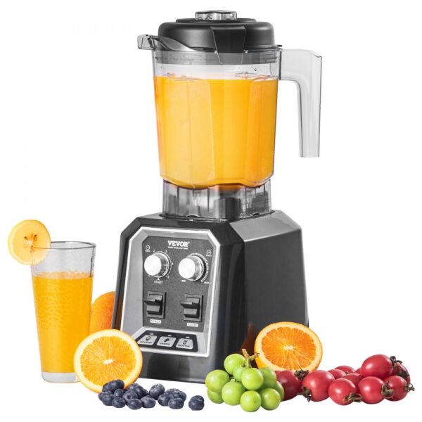 VEVOR Mixer kommerzieller Standmixer 2200 W mit Behälter aus Kunststoff, Hochleistungsmixer Power Profi Mixer Küchenmixer mit 3 Funktionen, für gefrorene Getränke Shakes Smoothies und Crush Ice, schwarz VEVOR Mixer kommerzieller Standmixer 2200 W mit Behälter aus Kunststoff, Hochleistungsmixer Power Profi Mixer Küchenmixer mit 3 Funktionen, für gefrorene Getränke Shakes Smoothies und Crush Ice, schwarz