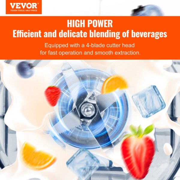 VEVOR Mixer kommerzieller Standmixer 2200 W mit Behälter aus Kunststoff, Hochleistungsmixer Power Profi Mixer Küchenmixer mit 3 Funktionen, für gefrorene Getränke Shakes Smoothies und Crush Ice, schwarz – Bild 2 VEVOR Mixer kommerzieller Standmixer 2200 W mit Behälter aus Kunststoff, Hochleistungsmixer Power Profi Mixer Küchenmixer mit 3 Funktionen, für gefrorene Getränke Shakes Smoothies und Crush Ice, schwarz – Bild 2