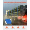 VEVOR Windengurte, 4" x 30', 6000 lbs Tragfähigkeit, 18000 lbs Bruchfestigkeit, LKW-Gurte mit flachem Haken, für Anhänger, Bauernhöfe, Rettungen, Baumschoner, blau (10er-Pack) – Bild 3 VEVOR Windengurte, 4" x 30', 6000 lbs Tragfähigkeit, 18000 lbs Bruchfestigkeit, LKW-Gurte mit flachem Haken, für Anhänger, Bauernhöfe, Rettungen, Baumschoner, blau (10er-Pack) – Bild 3