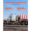VEVOR Windengurte, 4" x 30', 6000 lbs Tragfähigkeit, 18000 lbs Bruchfestigkeit, LKW-Gurte mit flachem Haken, Ladungskontrolle für Anhänger, Bauernhöfe, Rettungen, Baumschoner, Rot (10er-Pack) – Bild 2 VEVOR Windengurte, 4" x 30', 6000 lbs Tragfähigkeit, 18000 lbs Bruchfestigkeit, LKW-Gurte mit flachem Haken, Ladungskontrolle für Anhänger, Bauernhöfe, Rettungen, Baumschoner, Rot (10er-Pack) – Bild 2