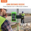 VEVOR Professional Laserempfänger 60m Reichweite Laserdetektor für Puls-Kreuzlinienlaser ±1,5mm Nivellierbereich 1,5-V-Batterien 20 Stunden Betriebszeit doppelte LCD-Display mit Hintergrundbeleuchtung – Bild 2