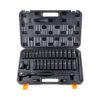 VEVOR 1/2 Zoll Steckschlüsselsatz CR-V-legierter Stahl 33-tlg Steckschlüssel Satz 10-24 mm Tiefe Stecknüsse Schlagschrauber, HRC 42-48 Steckschlüssel inkl Werkzeugkoffer, Metrisch Schraubenausdreher