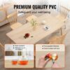 VEVOR Tischfolie Tischschutz Transparent 1,5 mm Dicke, Tischschutz-Folie PVC 457 x 925,4 mm Rechteckige Tischdecke Tischfolie Abwaschbar Verschleißfest Hitzebeständig Wasserdichte Tisch-Schutzfolie – Bild 3