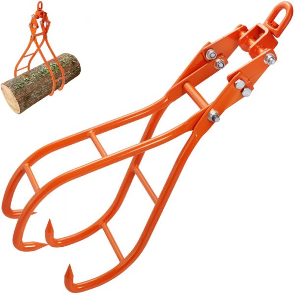 VEVOR Holzkrallenhaken 71,12 cm 4-Klauen-Holzgreifer für Holzfällerzangen 1000,17 kg