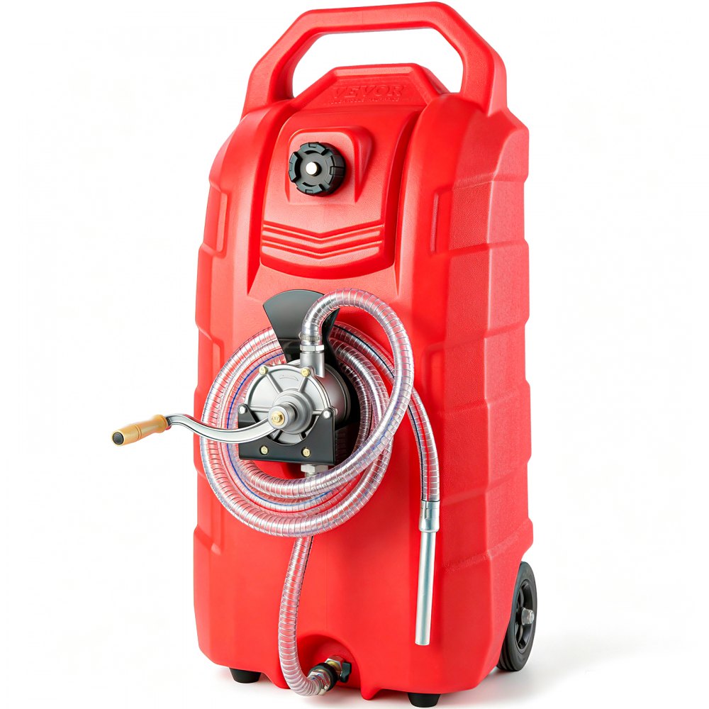 VEVOR Kraftstofftrolley 60L Kraftstoffkanister Benzinkanister PE 460x533x930mm Gaskraftstofftankbehälter 7,8 L/min Max. Durchfluss Ersatzkanister Benzintank Geeignet für Diesel, Schmieröl, Benzin