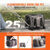VEVOR Hundetrolley Faltbarer Hunderucksack Max.11,3kg Tragfähigkeit Transporttasche aus 600D Oxford-Stoff Hundewagen mit 4 Rädern Aufbewahrungstaschen Haustier Trolley Ideal für Autoreisen Ausflüge – Bild 5
