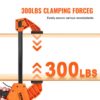 VEVOR 2 x Einhandzwinge 609,6mm Backenöffnung Schnellspannzwinge 136kg Belastbarkeit Klemmzwinge Schraubzwinge Ideal zum Schneiden, Verbinden und Montieren von Holzprodukten oder Stahlmaterialien – Bild 4