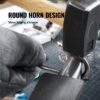 VEVOR Amboss Einzelner Hornamboss 4kg Stahlgussamboss Geschmiedeter Amboss Robuster Hornamboss Schmied Juweliere Metallschmied Schmiedewerkzeug Geeignet für Nieten, Abflachen, Schmieden und Formen – Bild 4