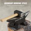 VEVOR Amboss Einzelner Hornamboss 10 kg Stahlamboss Geschmiedeter Amboss Robuster Hornamboss Schmied Juweliere Metallschmied Schmiedewerkzeug Geeignet für Nieten, Abflachen, Schmieden und Formen – Bild 5